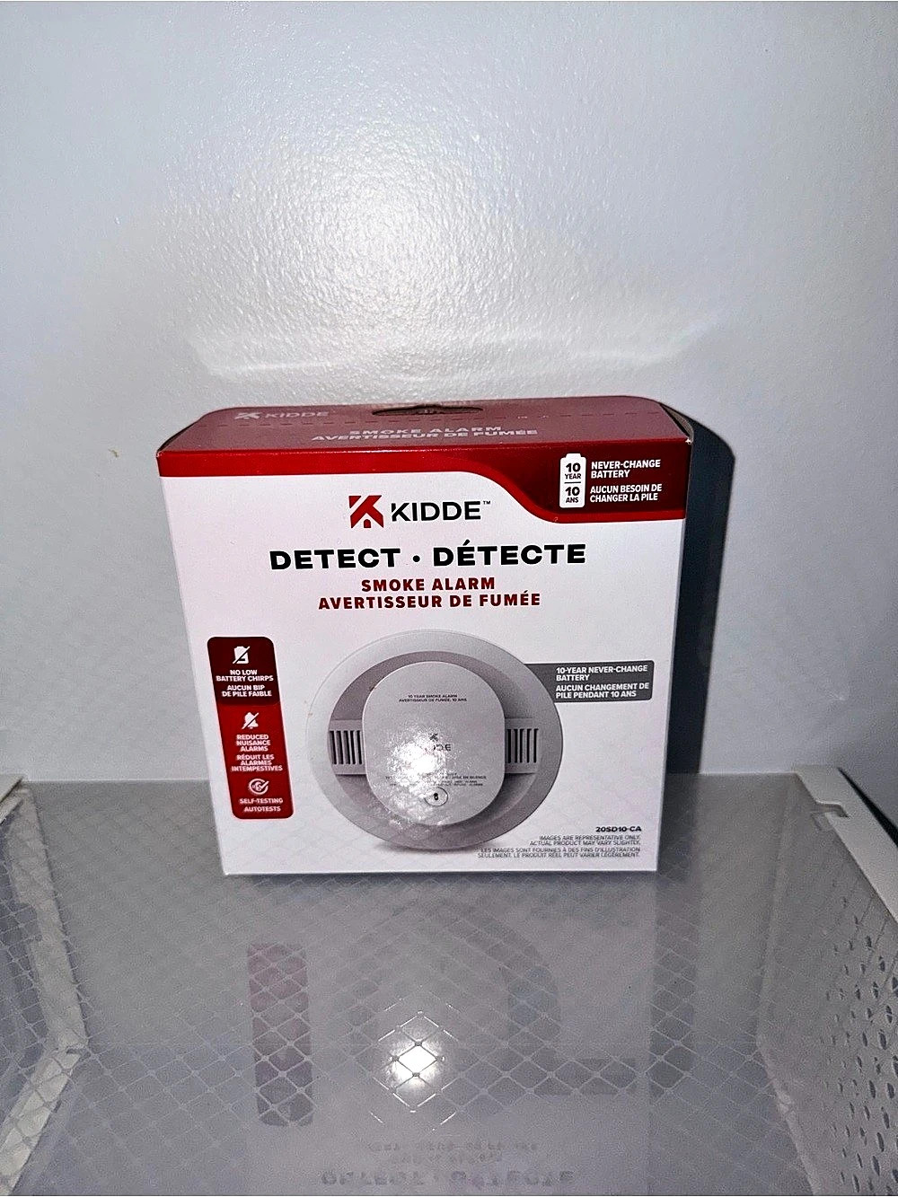 Kidde Detect Smoke Alarm 10-Year Battery White